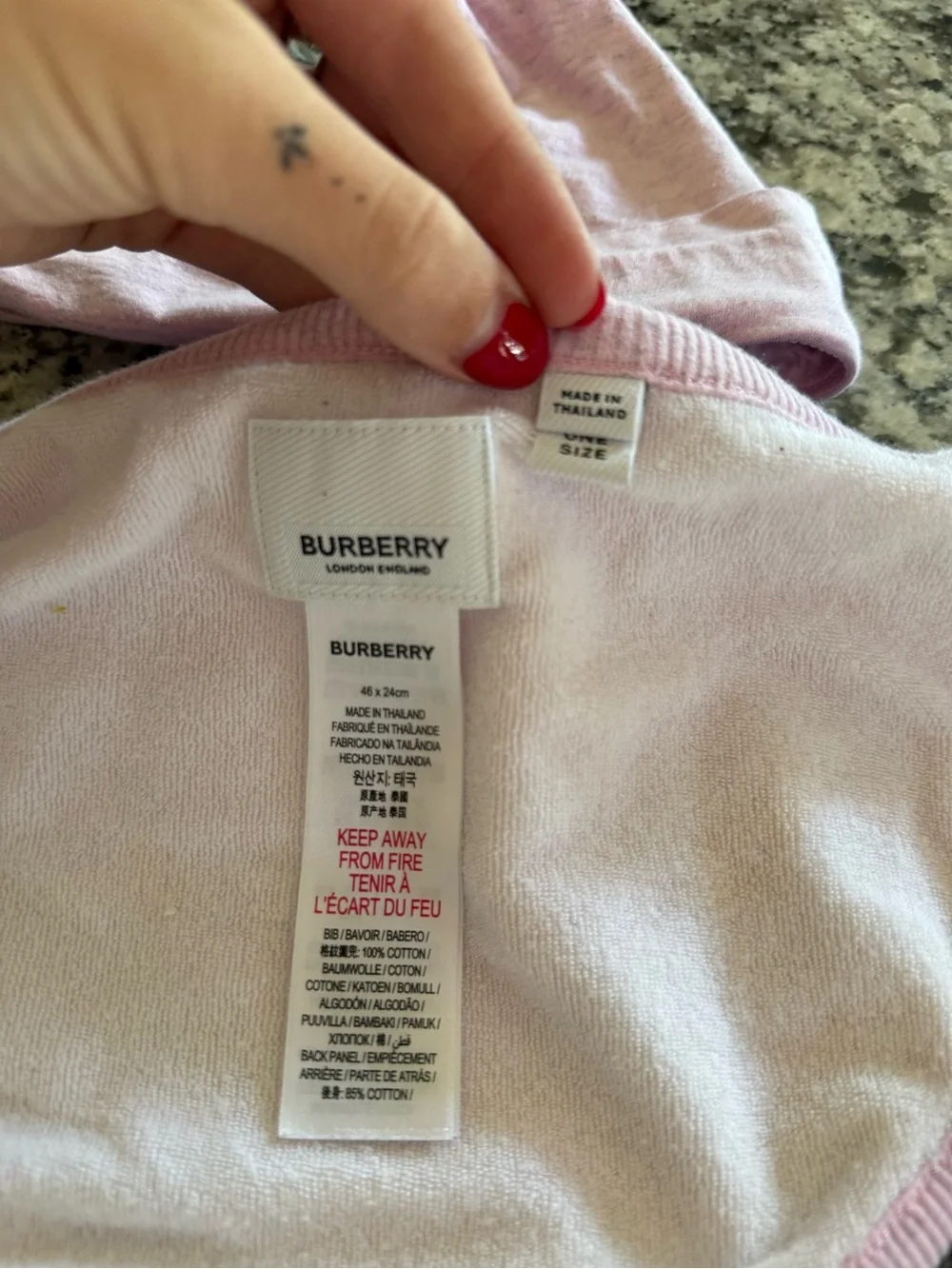 Burberry pink baby